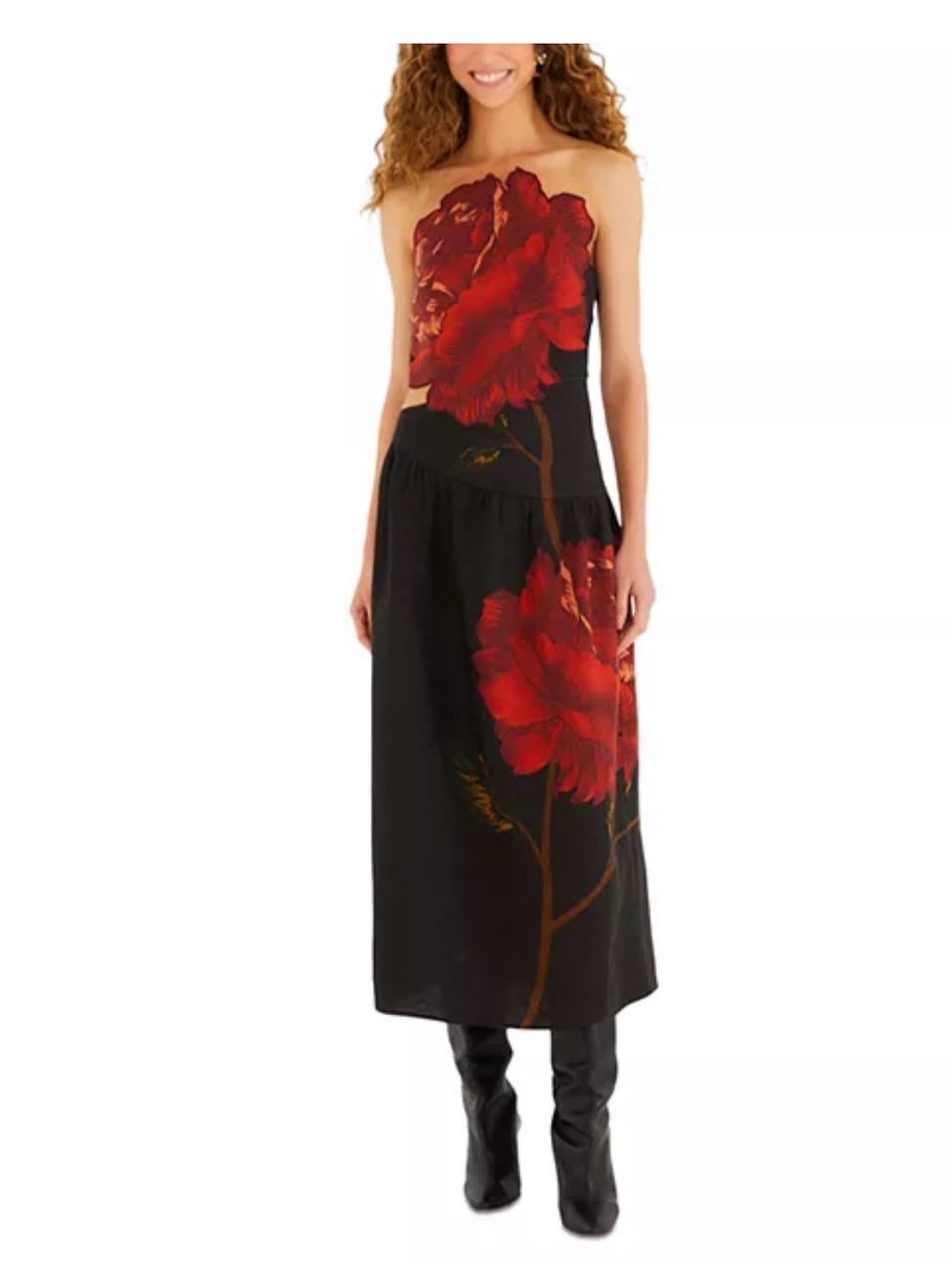 NWT Farm Rio Rosalia Strapless Dress